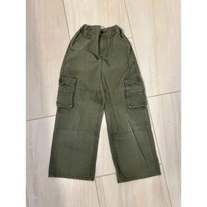 Carhartt Boys Cotton Canvas Pants Army Green Size 7